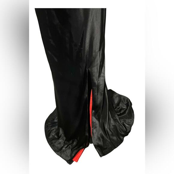 Alfred Angelo Disney Gown Size 12 Red & Black Satin Beaded Dress NWT - Picture 4 of 16